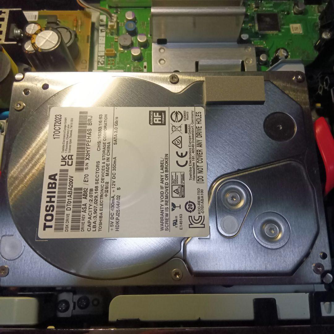 SHARP AQUOS BD-T1300 HDD新品2TB増量交換第6