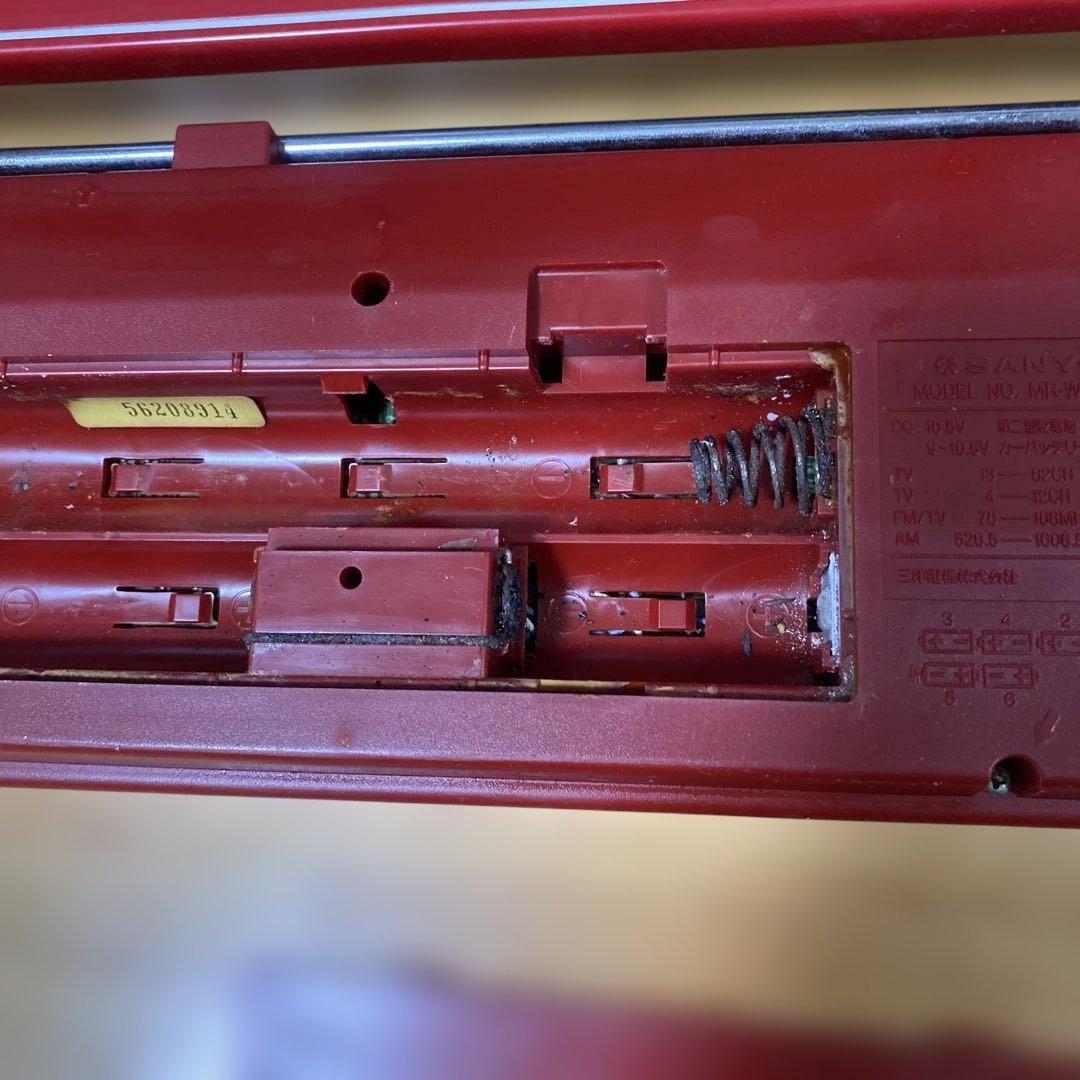 【送料無料】懐かしのダブルカセットプレーヤー サンヨー コンセント付 昭和レトロ