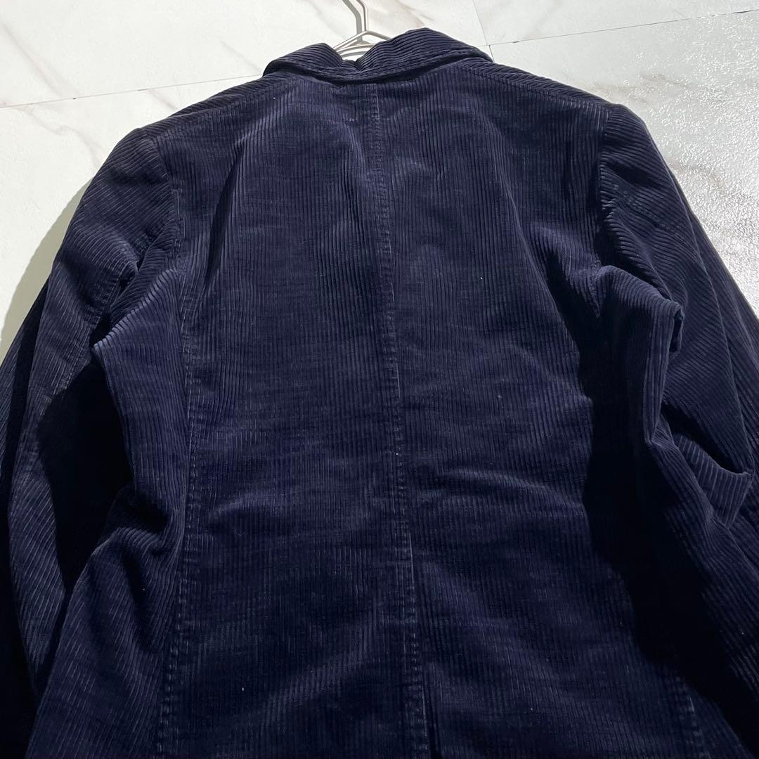 入手困難✨ 45R コーデュロイジャケット Rロゴ刺繍 ネイビー ボタン