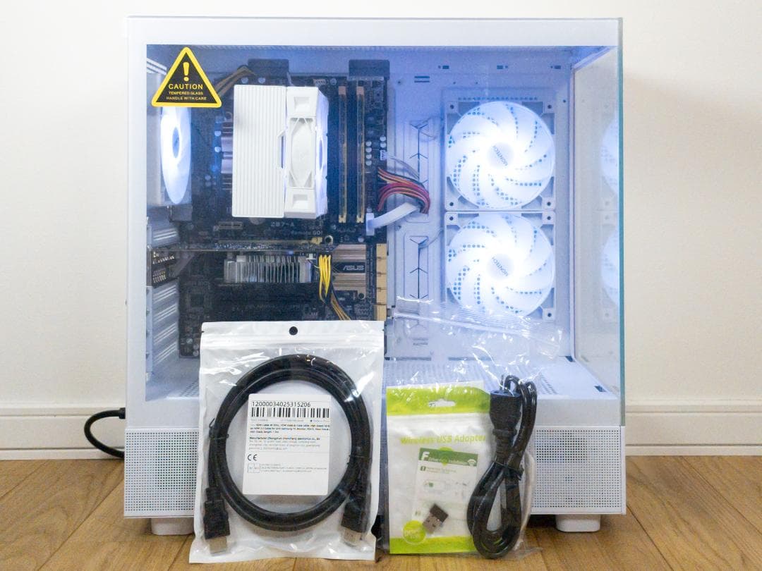 白ゲーミングPC i7 4770/GTX1060/Office2021