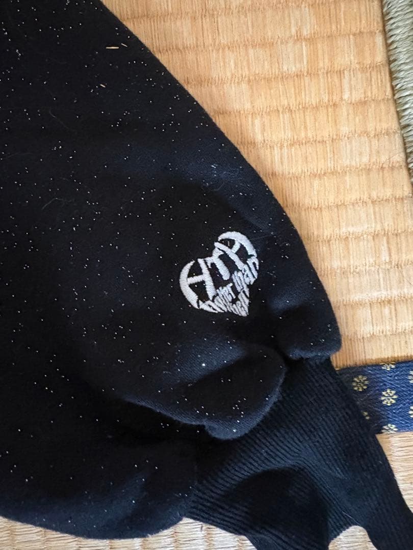 HTH フード付きスウェットパーカーセットアップ ブラック