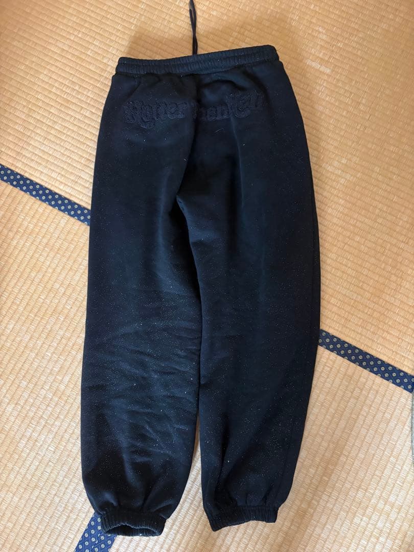 HTH フード付きスウェットパーカーセットアップ ブラック