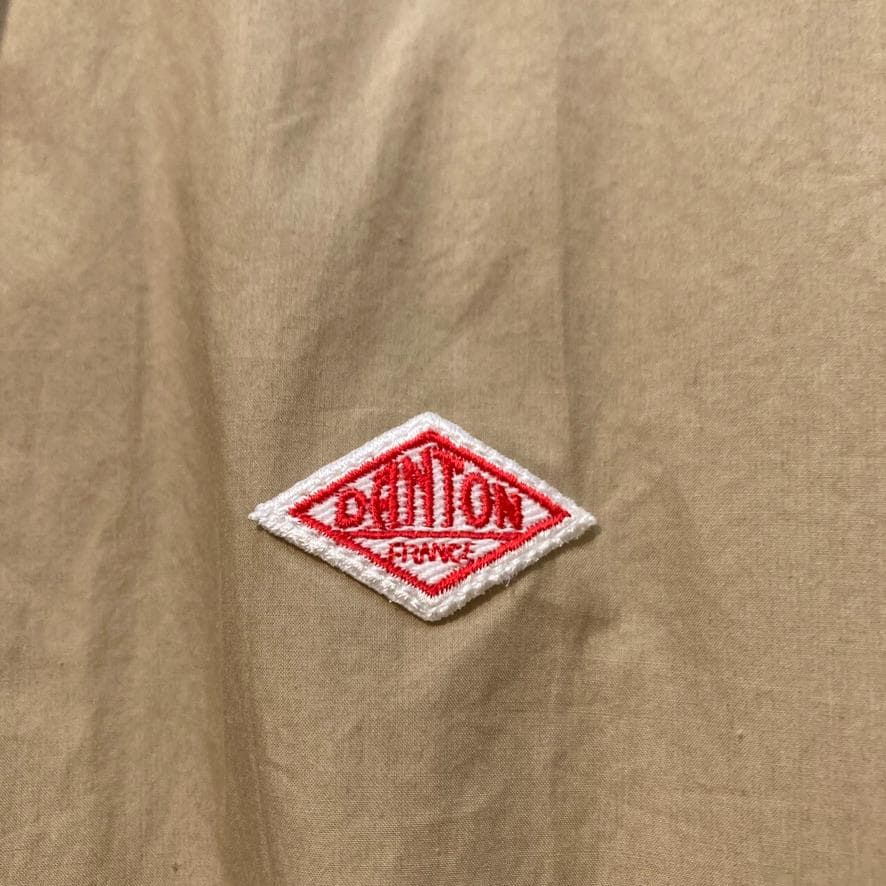 【希少XL相当/極美品】DANTON　シャツカーディガン 薄手 ベージュ 42