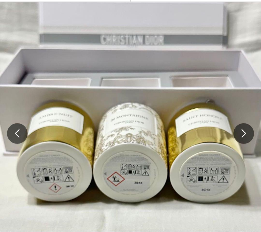 新品、未使用品　DIOR ディオール限定キャンドルコレクション　3個セット