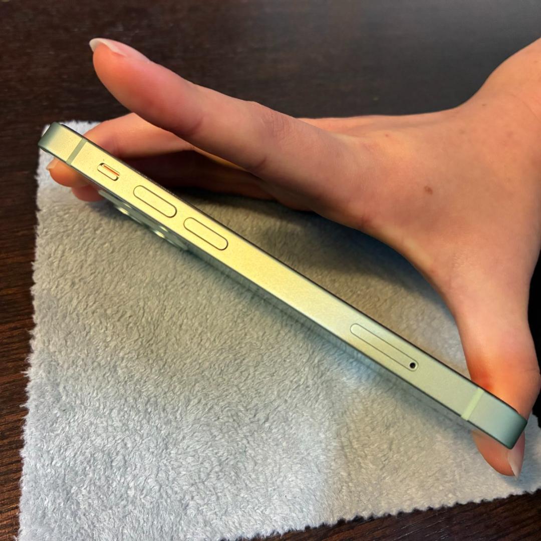 【美品】iPhone12mini／フィルム付き／グリーン／64GB