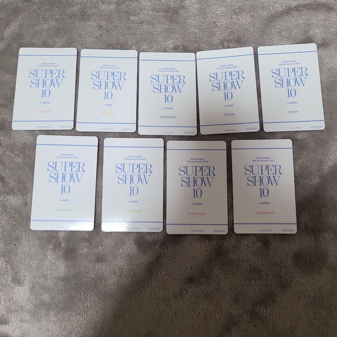 SUPER JUNIOR SUPER SHOW 10 トレカ 9枚 セット
