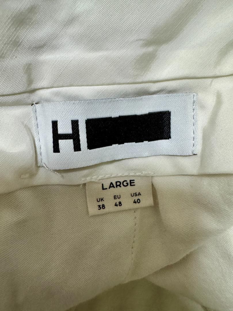 H BEAUTY&YOUTH ピーチカルゼ バルーンパンツ L Ovy kaja