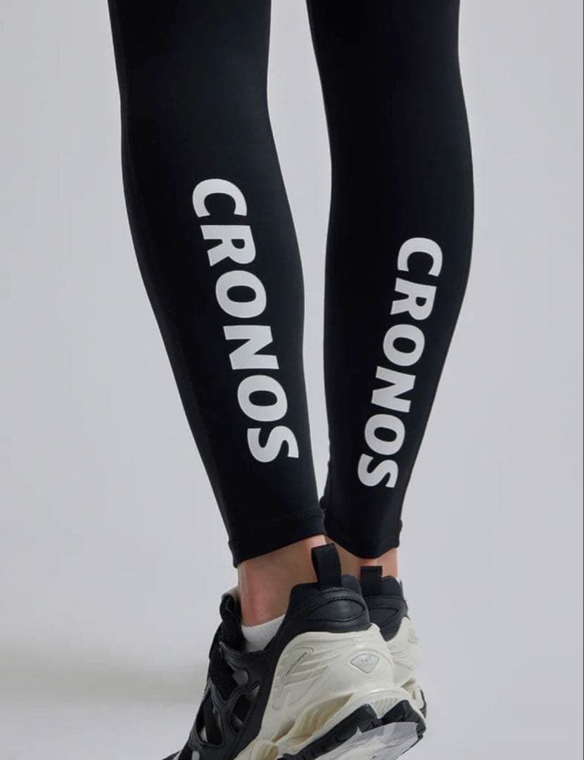 CRONOS ブラック レギンス サイドポケット付き