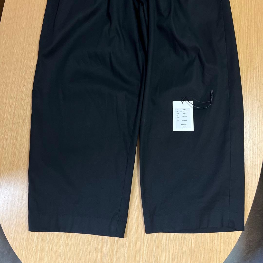 パンツ stein Wide Straight Trousers BLACK