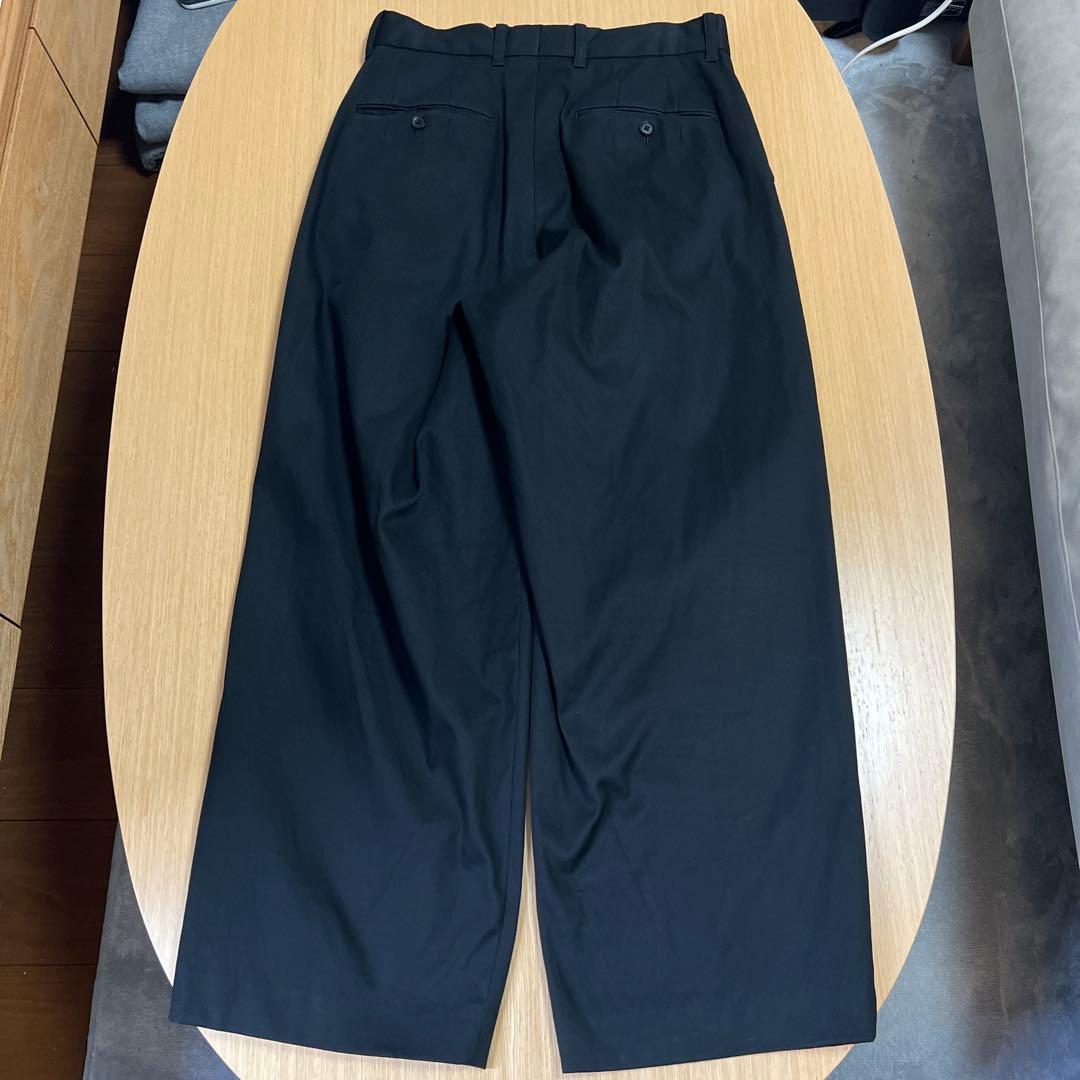 パンツ stein Wide Straight Trousers BLACK