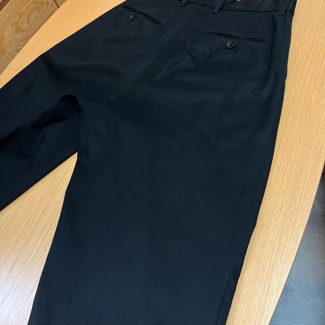 パンツ stein Wide Straight Trousers BLACK