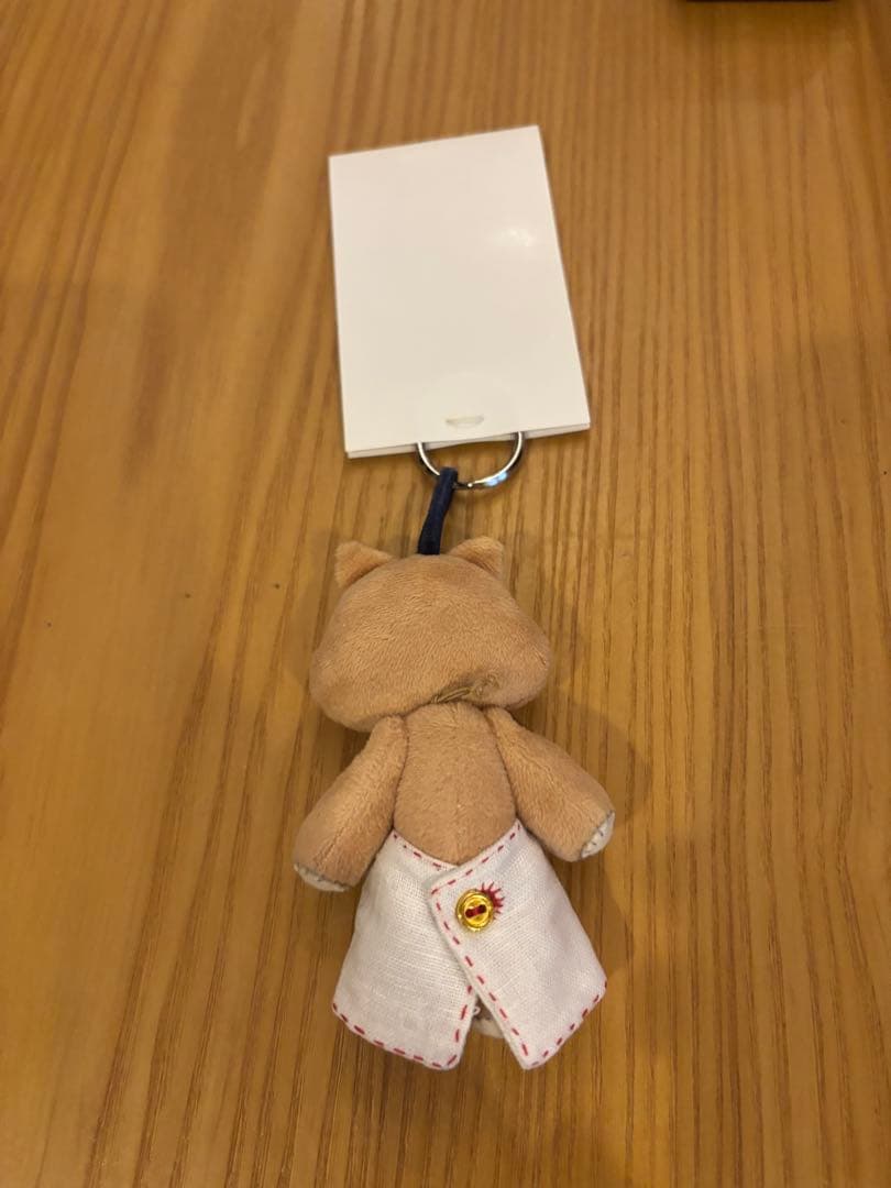 icchiさん　ぬいぐるみ作家　マスコットキーホルダー　猫エプロン