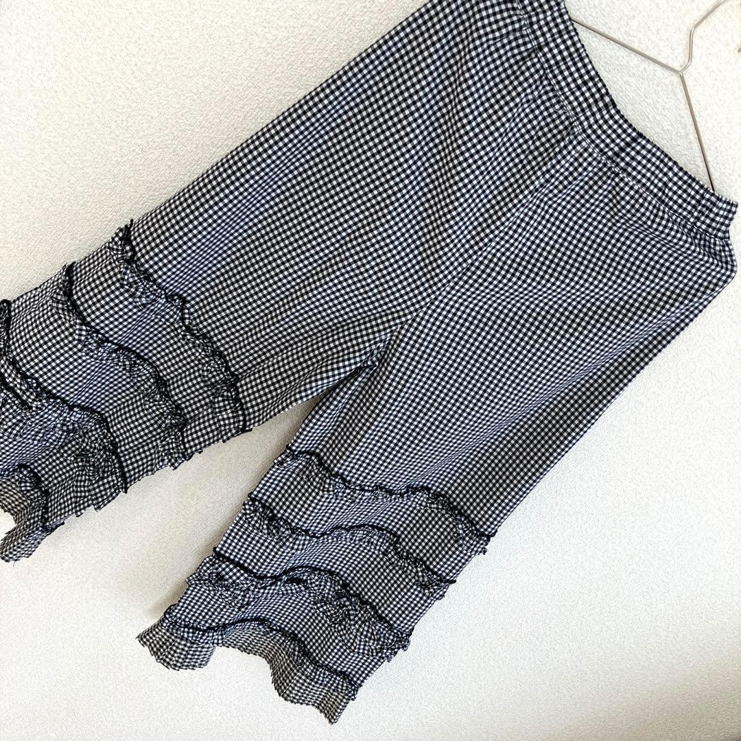 パンツ fig London DECO gingham pants