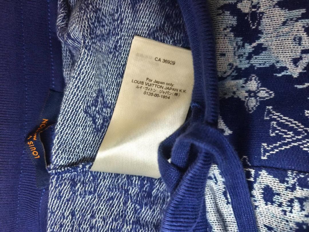 ルイヴィトン　モノグラム バンダナ 　サイズS　ハーフパンツ　メンズ　ブルー