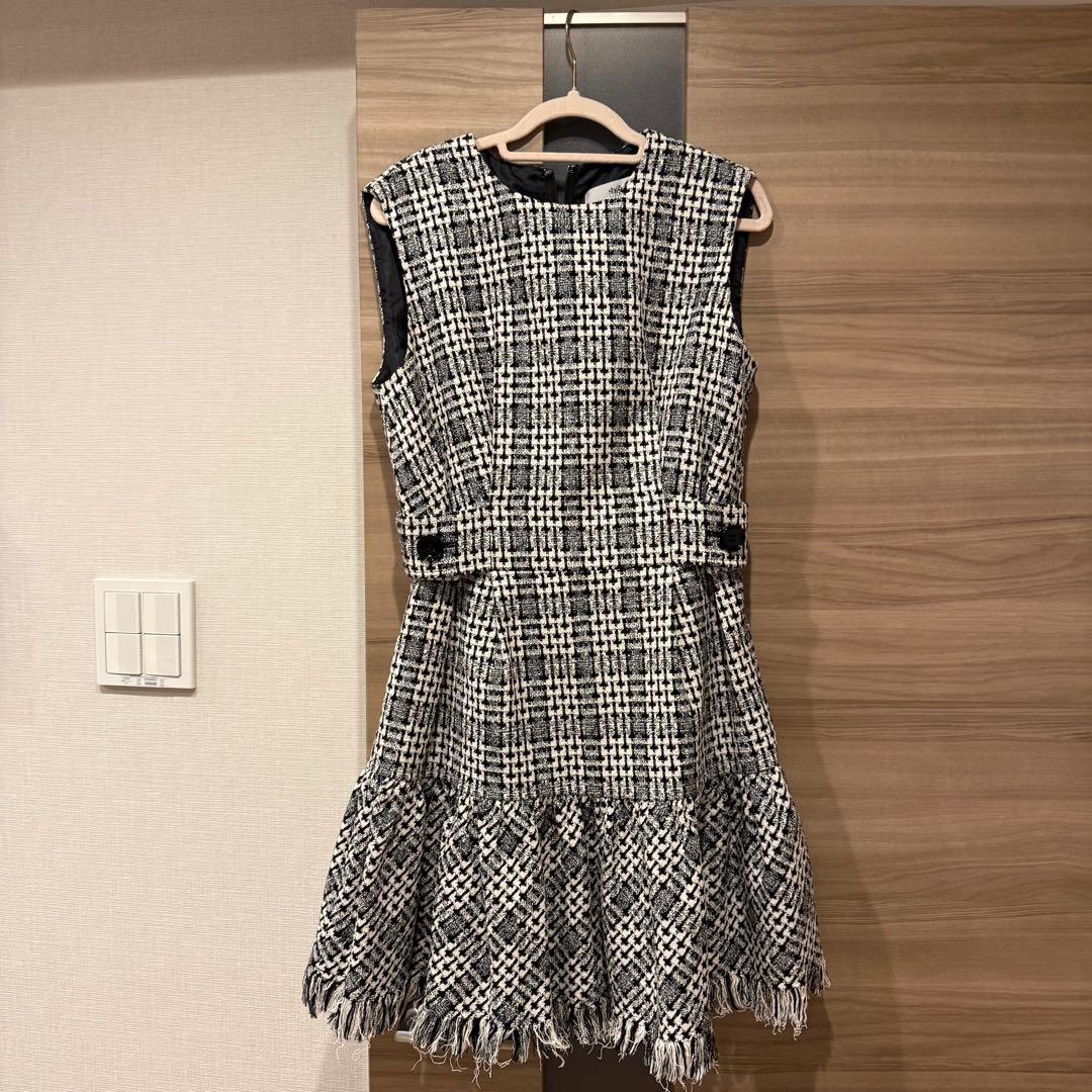 sheller ノースリーブミニワンピース