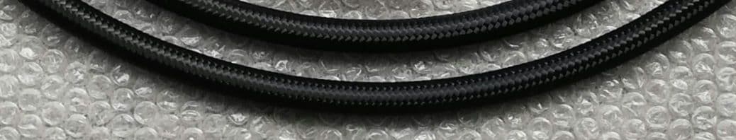 ゼファー750用フィッティング無しのサイド廻しホース黒