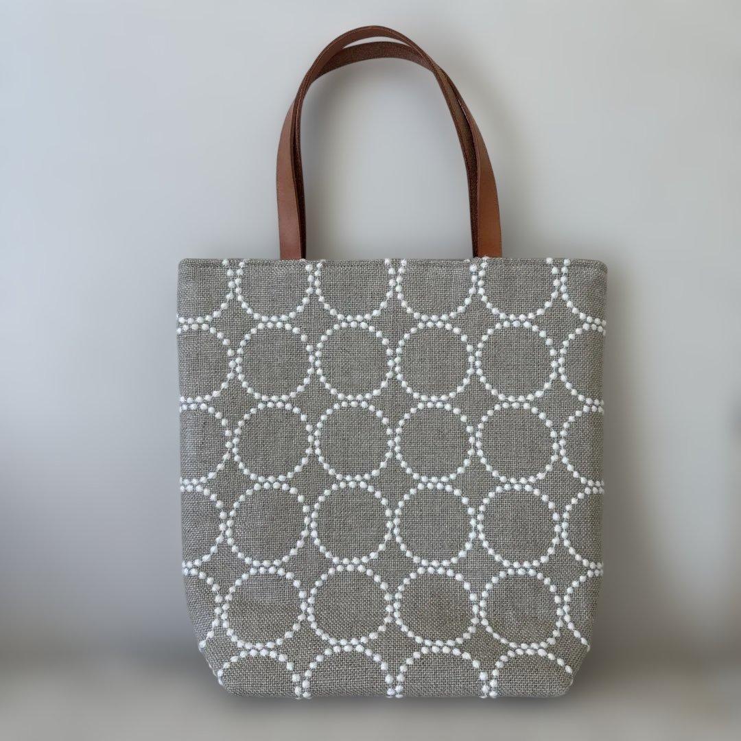 minä perhonenミナペルホネン タンバリン　トートバッグハンドメイド
