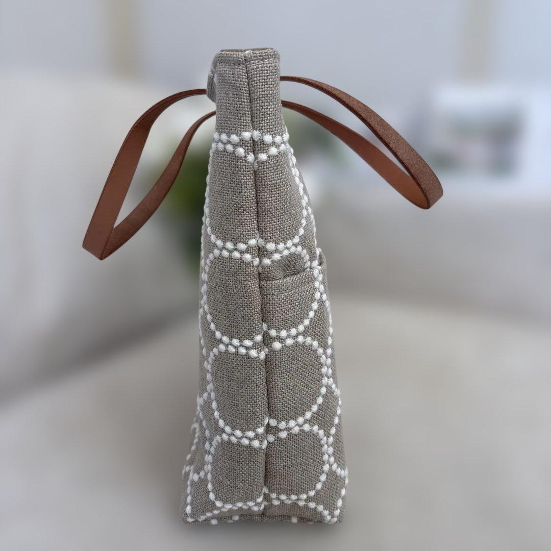 minä perhonenミナペルホネン タンバリン　トートバッグハンドメイド