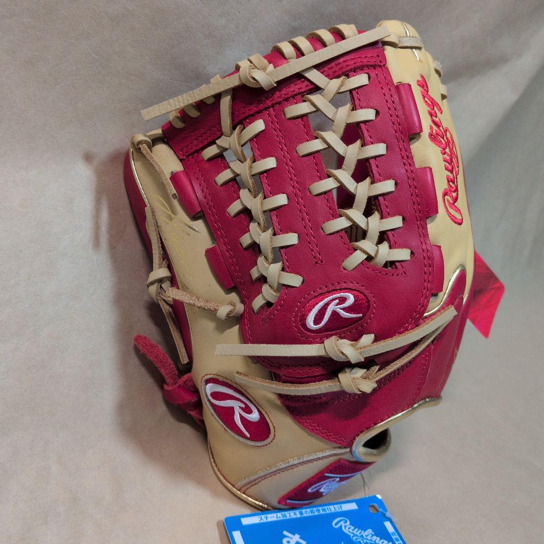 ローリングス:左投げ:大人用:軟式用グラブ:11.75インチ:色:スカーレット他