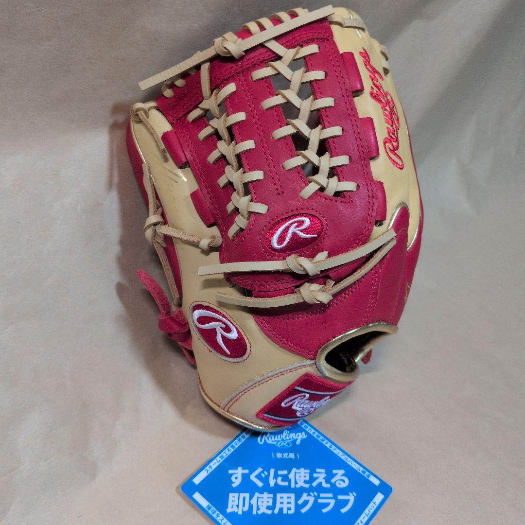 ローリングス:左投げ:大人用:軟式用グラブ:11.75インチ:色:スカーレット他