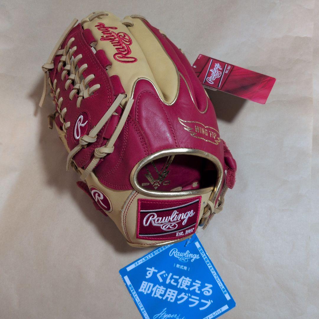 ローリングス:左投げ:大人用:軟式用グラブ:11.75インチ:色:スカーレット他