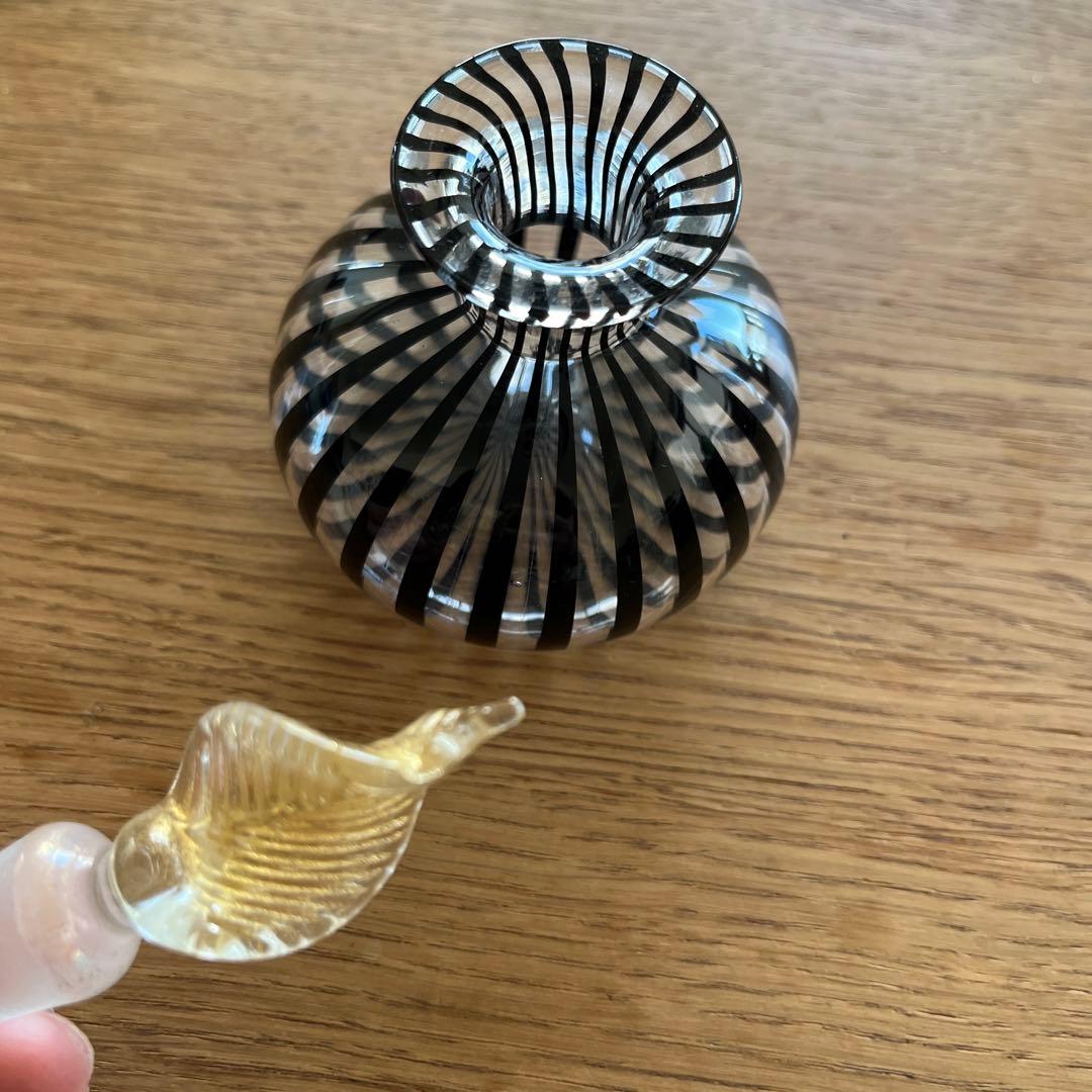 ベネチアンガラス　ムラーノ　ヴィンテージ　香水瓶　パフュームボトル