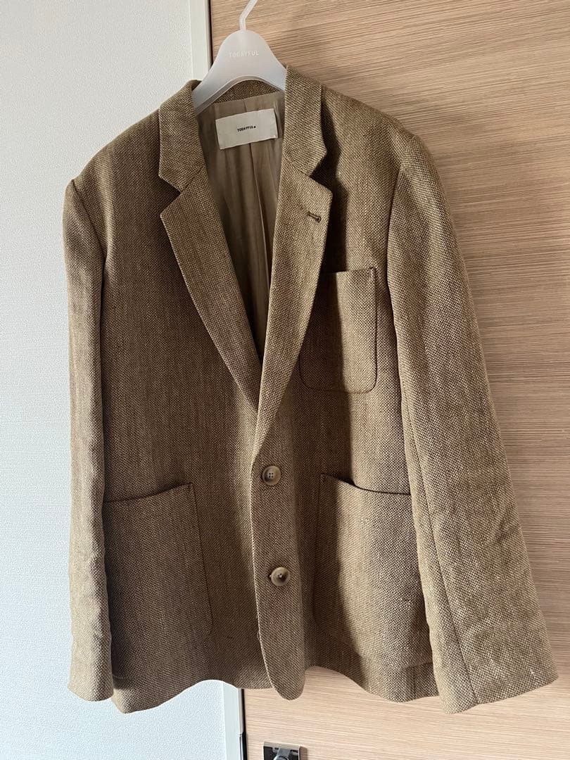 todayful Boyfriend Linen Jacket 36 ベージュ