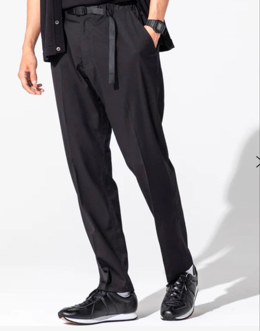 新品　GRAMICCI×Begin テーパードスラックスパンツ M　ブラック