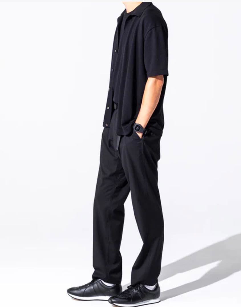 新品　GRAMICCI×Begin テーパードスラックスパンツ M　ブラック