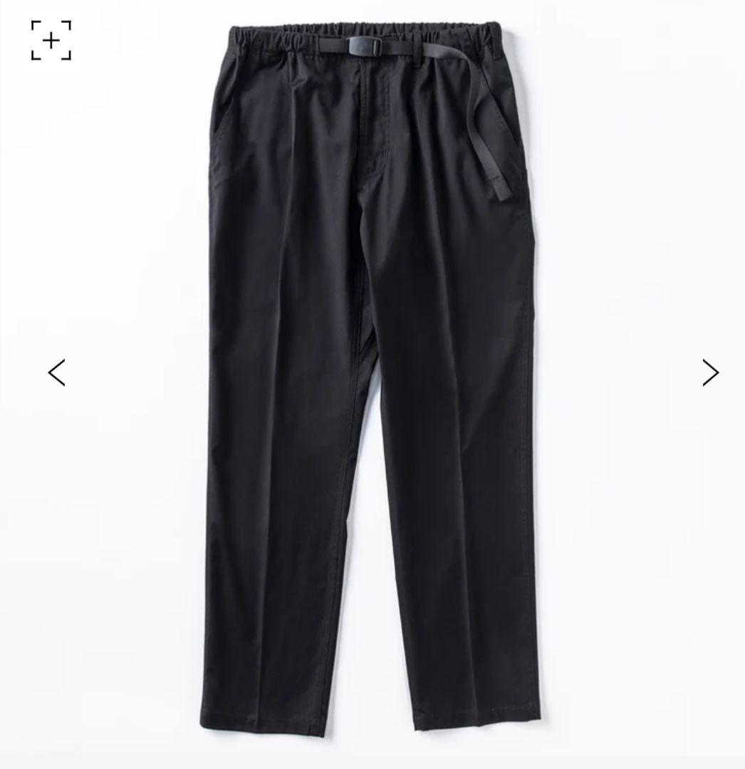 新品　GRAMICCI×Begin テーパードスラックスパンツ M　ブラック