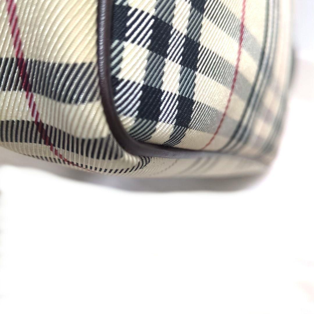 【美品】BURBERRY ノバチェック キャンバス レザー コンビ ショルダー
