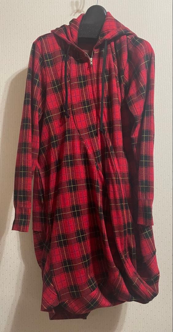 コムデギャルソン2025AW チェックパーカー　XS