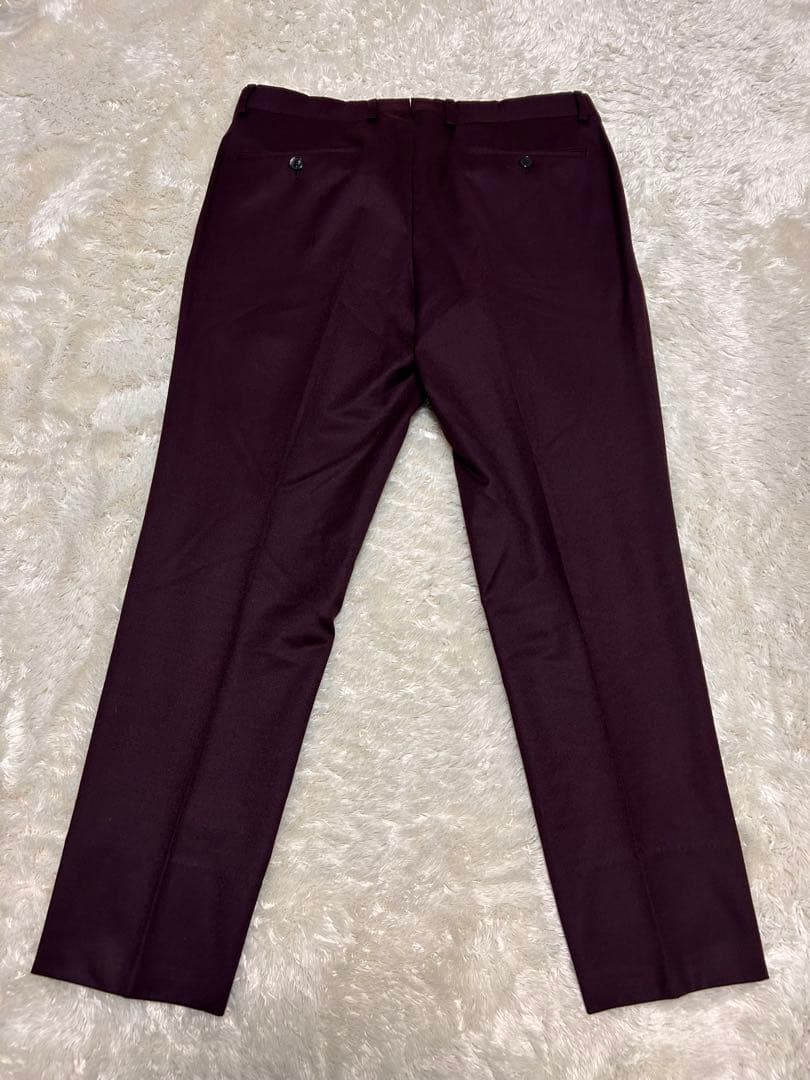 未使用　ルイジビアンキマントヴァ✖︎カノニコ　46 ウールフランネル　トラウザーズ