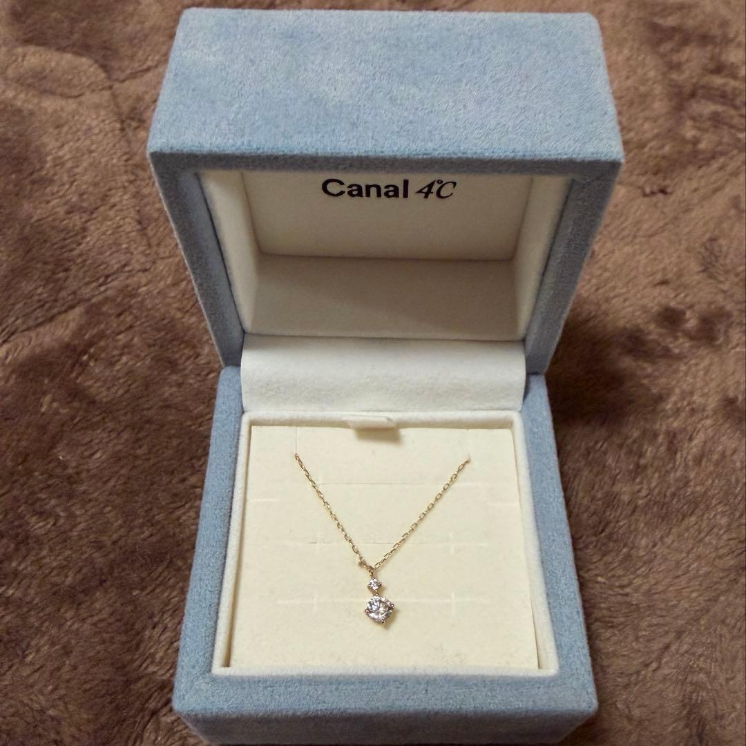 Canal ４℃ 10K イエローゴールド ネックレス