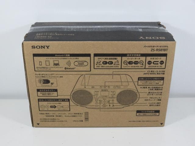 ☆未使用☆ SONY ソニー ZS-RS81BT CDラジオ 語学学習用機能
