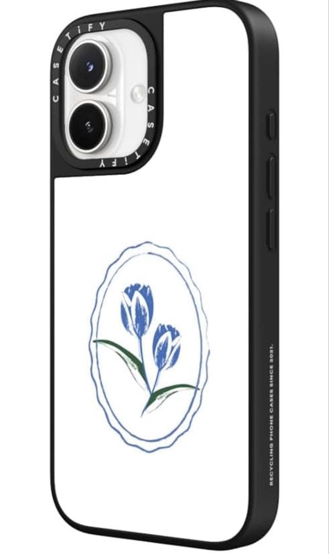 CASETiFY グレーズ iPhone17 ケース tulip stamp