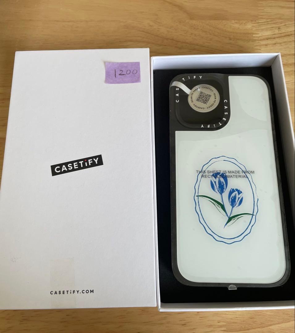 CASETiFY グレーズ iPhone17 ケース tulip stamp