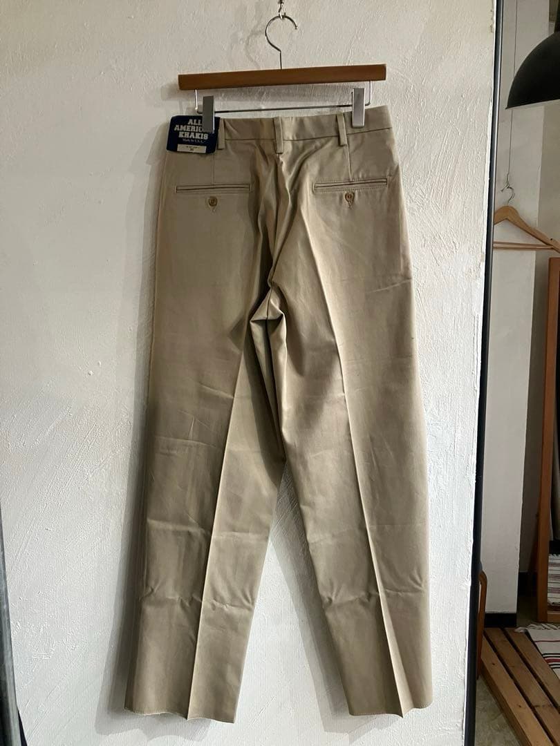 新品 ALL AMERICAN KHAKIS ツープリーツ チノパン 32