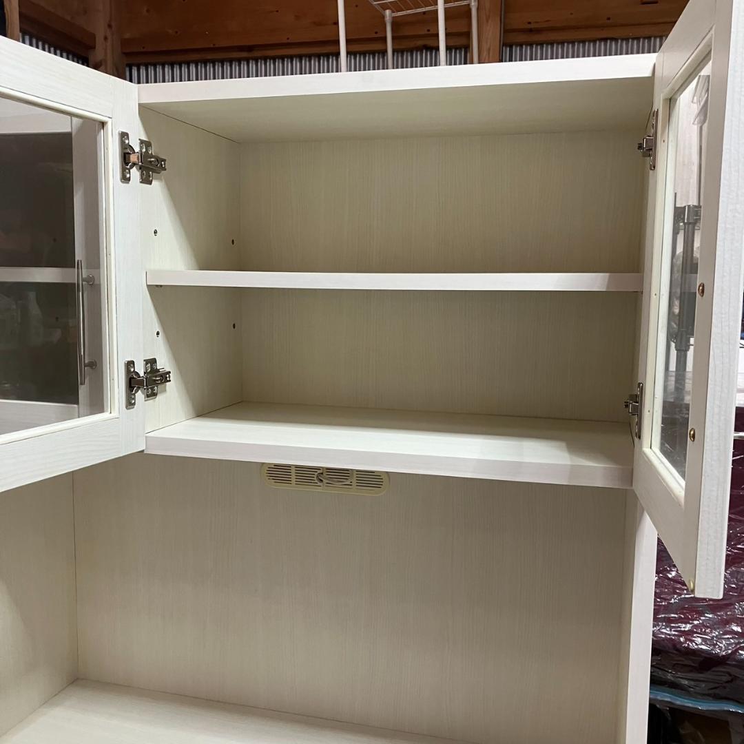 【福岡市 市内近郊限定】コンパクト カップボード 食器棚 キッチン収納 配送無料