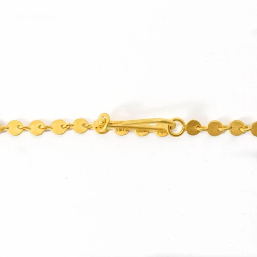 定価65万 マリーエレーヌドゥタイヤック ミニチュア・パイエット ネックレス 金