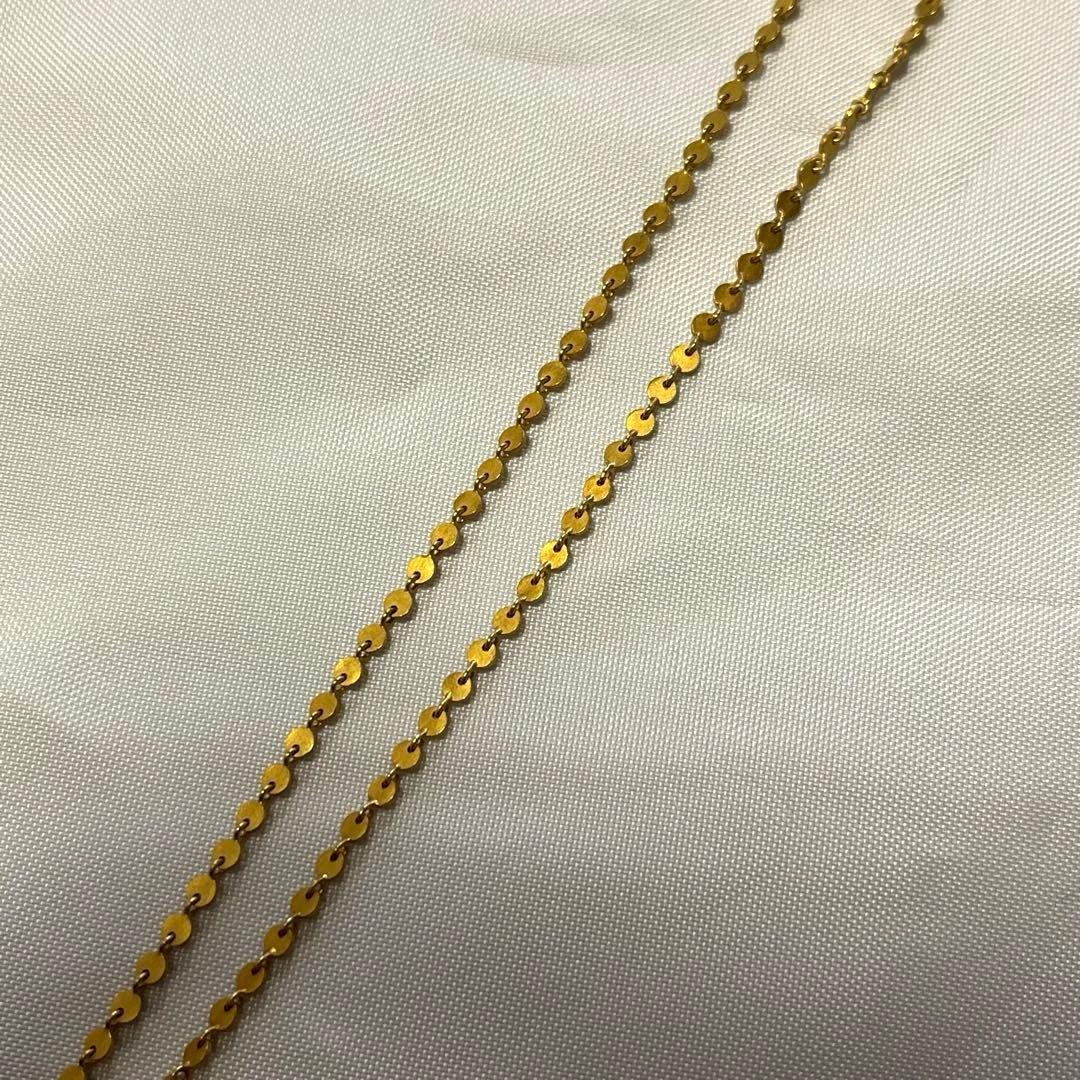 定価65万 マリーエレーヌドゥタイヤック ミニチュア・パイエット ネックレス 金