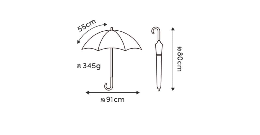 サンバリア100 長傘　Mサイズ フリル 白黒ストライプ 日傘 UV 遮光 日傘