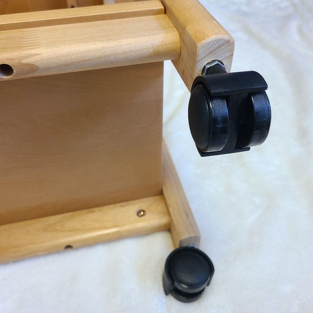 【極美品】ニトリ ワゴン アルナスDF 80 LBR キッチンワゴン 天然木