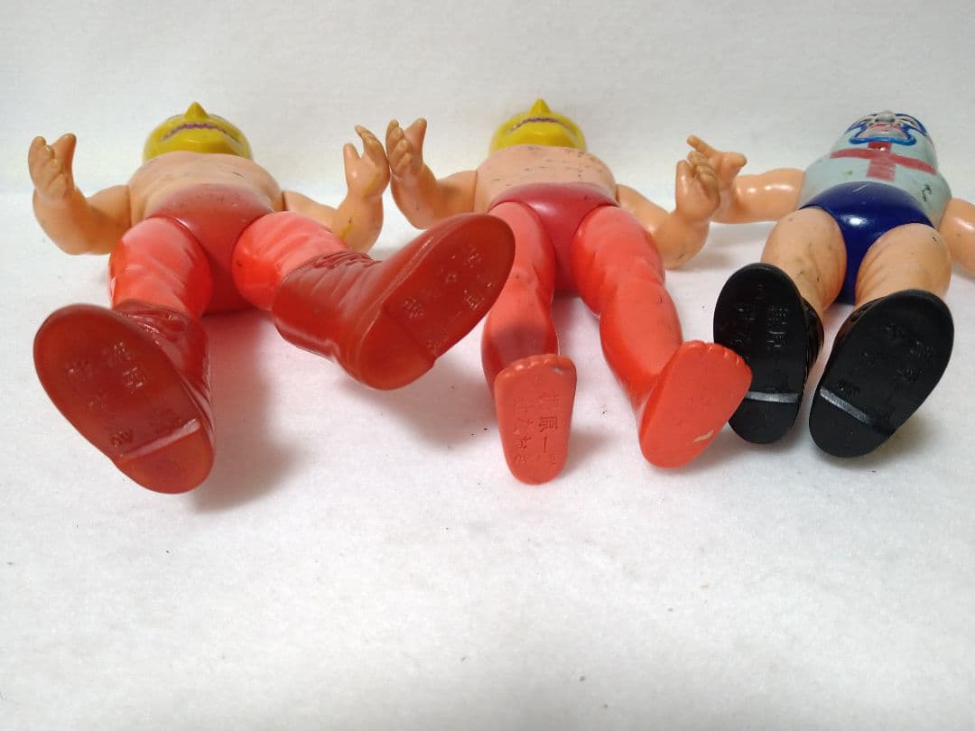 当時物 中嶋製作所 ゴールデンマスク ゴルゴダクロス 3体ソフビ タイガーマスク