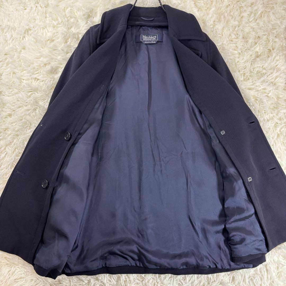 美品✨マックスマーラ ピーコート ダブル イタリア製 バージンウール 伸縮生地