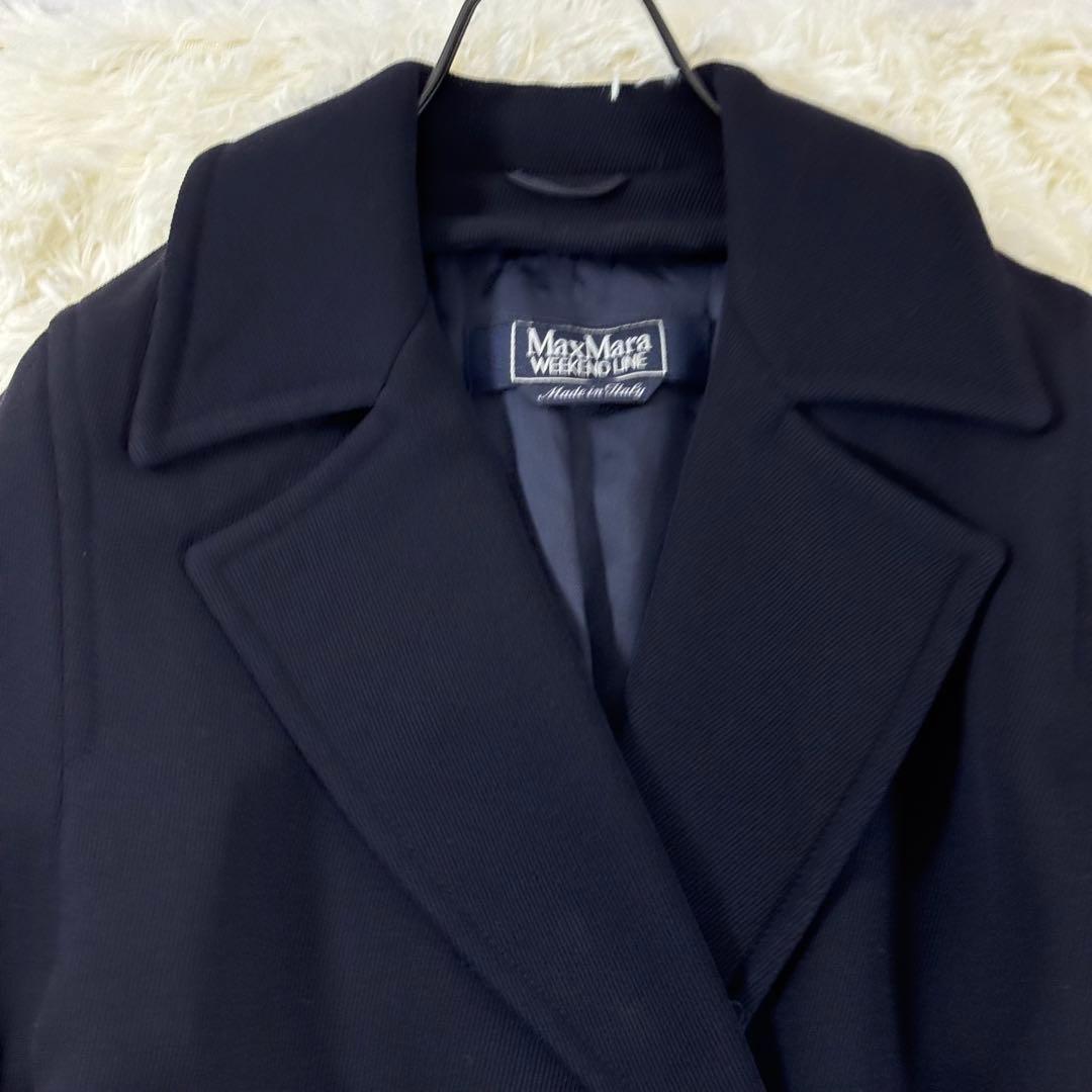 美品✨マックスマーラ ピーコート ダブル イタリア製 バージンウール 伸縮生地