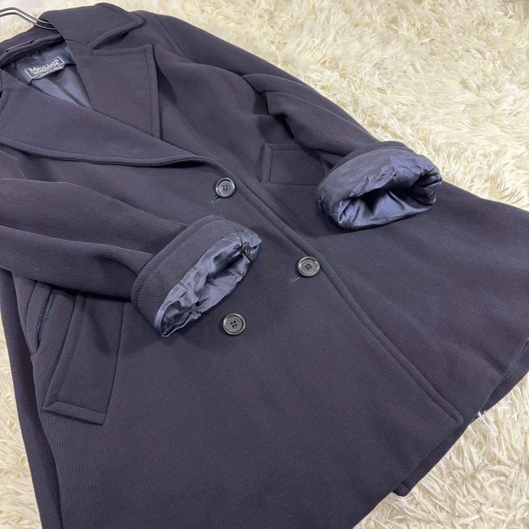 美品✨マックスマーラ ピーコート ダブル イタリア製 バージンウール 伸縮生地