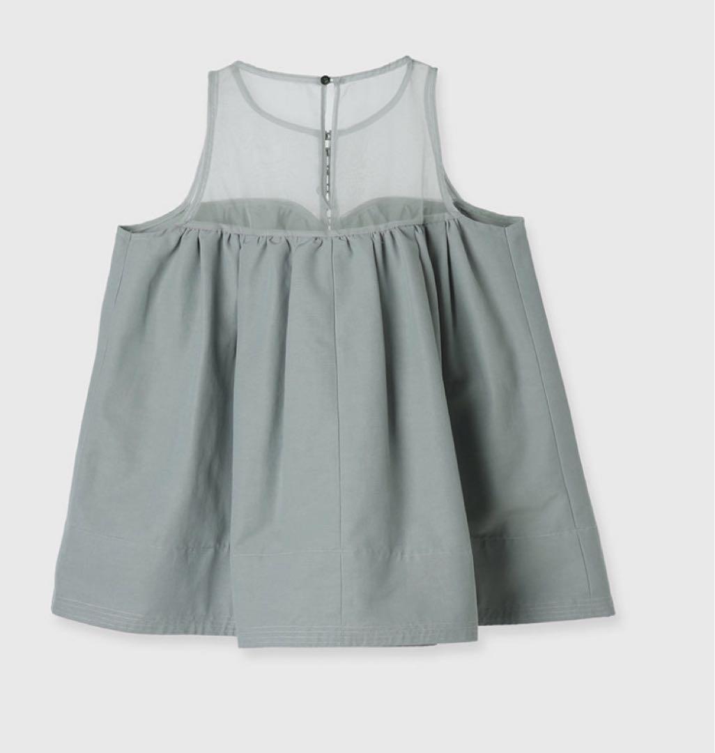 アニュアンス　スプレッドフレアブラウス　グリーン