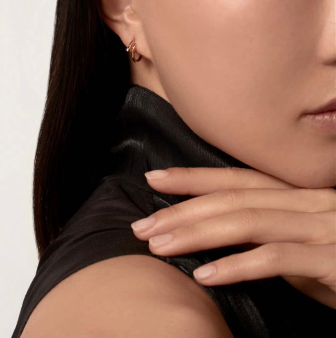 【シングル】ジュスト アン クル イヤリング　イエローゴールド