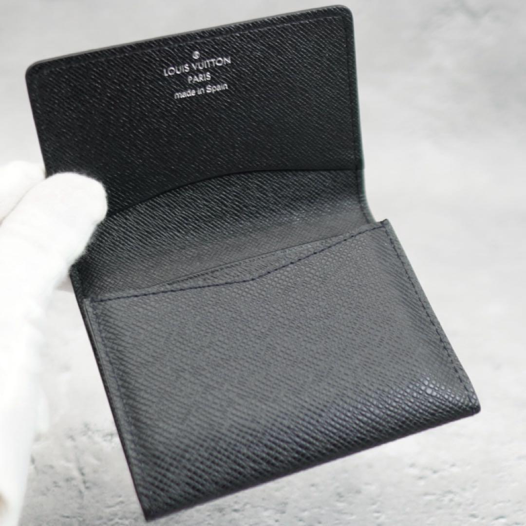 美品 ルイヴィトン 名刺入れ タイガ アンヴェロップ カルトドゥヴィジット